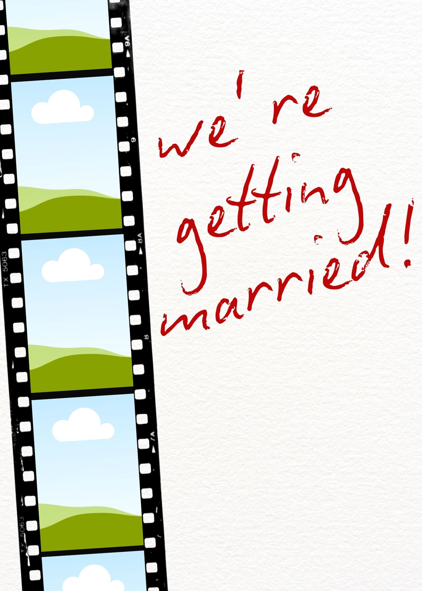 Film - wedding invite